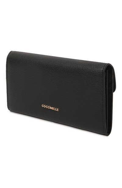 Кожаный кошелек COCCINELLE черного цвета по цене 16500 руб., арт. E2 MU5 11 03 01, фото 2 Кожаный кошелек COCCINELLE, арт. E2 MU5 11 03 01, фото 2