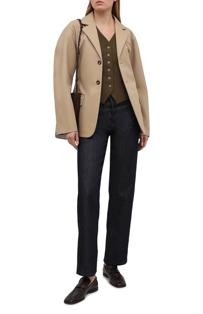 Джинсы DRIES VAN NOTEN синего цвета по цене 29100 руб., арт. 211-12413-2376, фото 2 Джинсы DRIES VAN NOTEN, арт. 211-12413-2376, фото 2