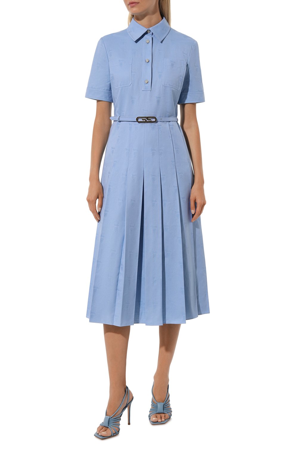 Хлопковое платье GUCCI, арт. 776471/Z8BQD, фото 3