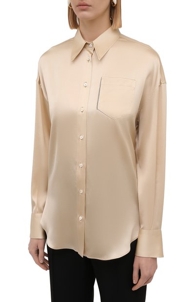 Шелковая рубашка BRUNELLO CUCINELLI, арт. M0C59NC346, фото 3