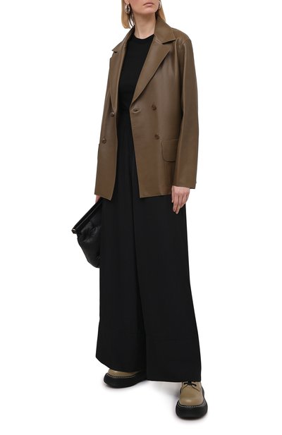 Футболка из вискозы и шелка RICK OWENS черного цвета по цене 25650 руб., арт. RP21S3235/JS, фото 2 Футболка из вискозы и шелка RICK OWENS, арт. RP21S3235/JS, фото 2