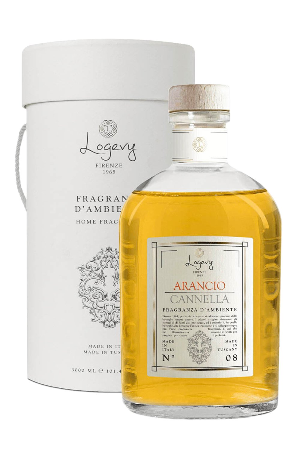 Диффузор arancio cannella / "апельсин & корица" (ваза 3000ml + рефил 6x500ml) LOGEVY FIRENZE 1965, арт. 8050519370073, фото 2