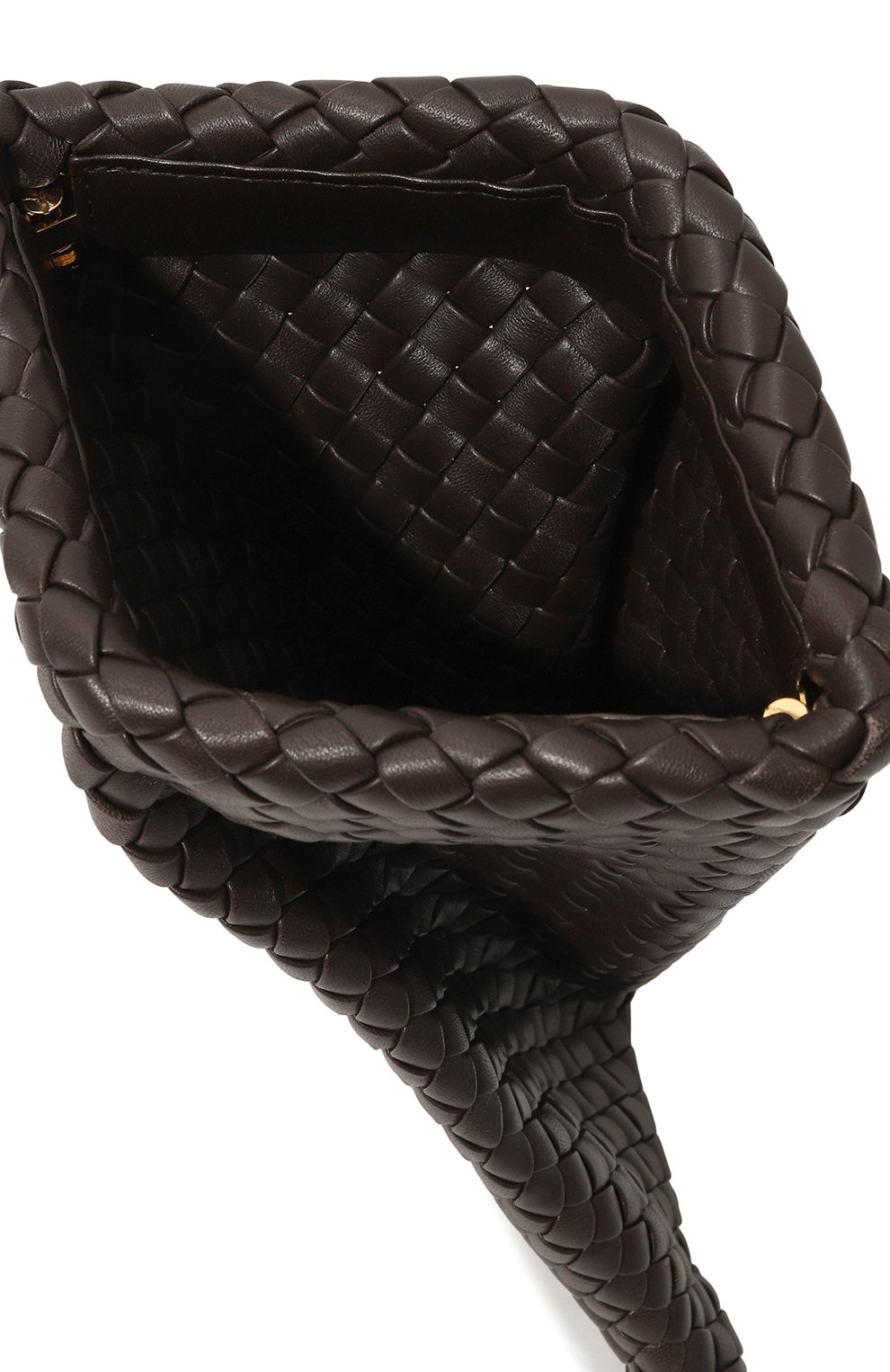 Клатч bv crisscross BOTTEGA VENETA темно-коричневого цвета по цене 217500 руб., арт. 640678/V01D1, фото 5 Клатч bv crisscross BOTTEGA VENETA, арт. 640678/V01D1, фото 5