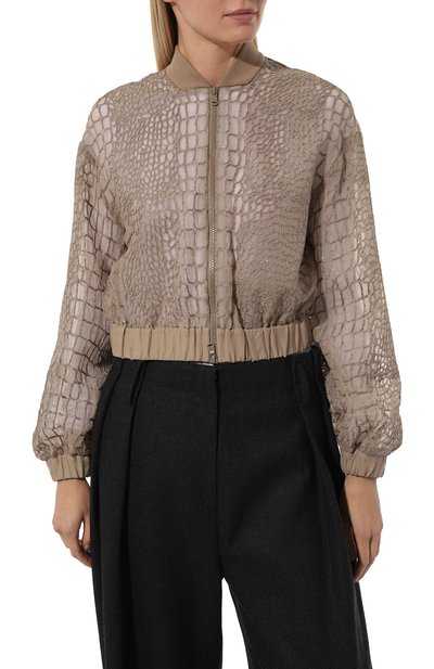 Шелковый бомбер BRUNELLO CUCINELLI, арт. MF940SX916, фото 3