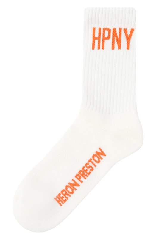 Хлопковые носки Heron Preston HWRA008C99KNI002 Белый HWRA008C99KNI002