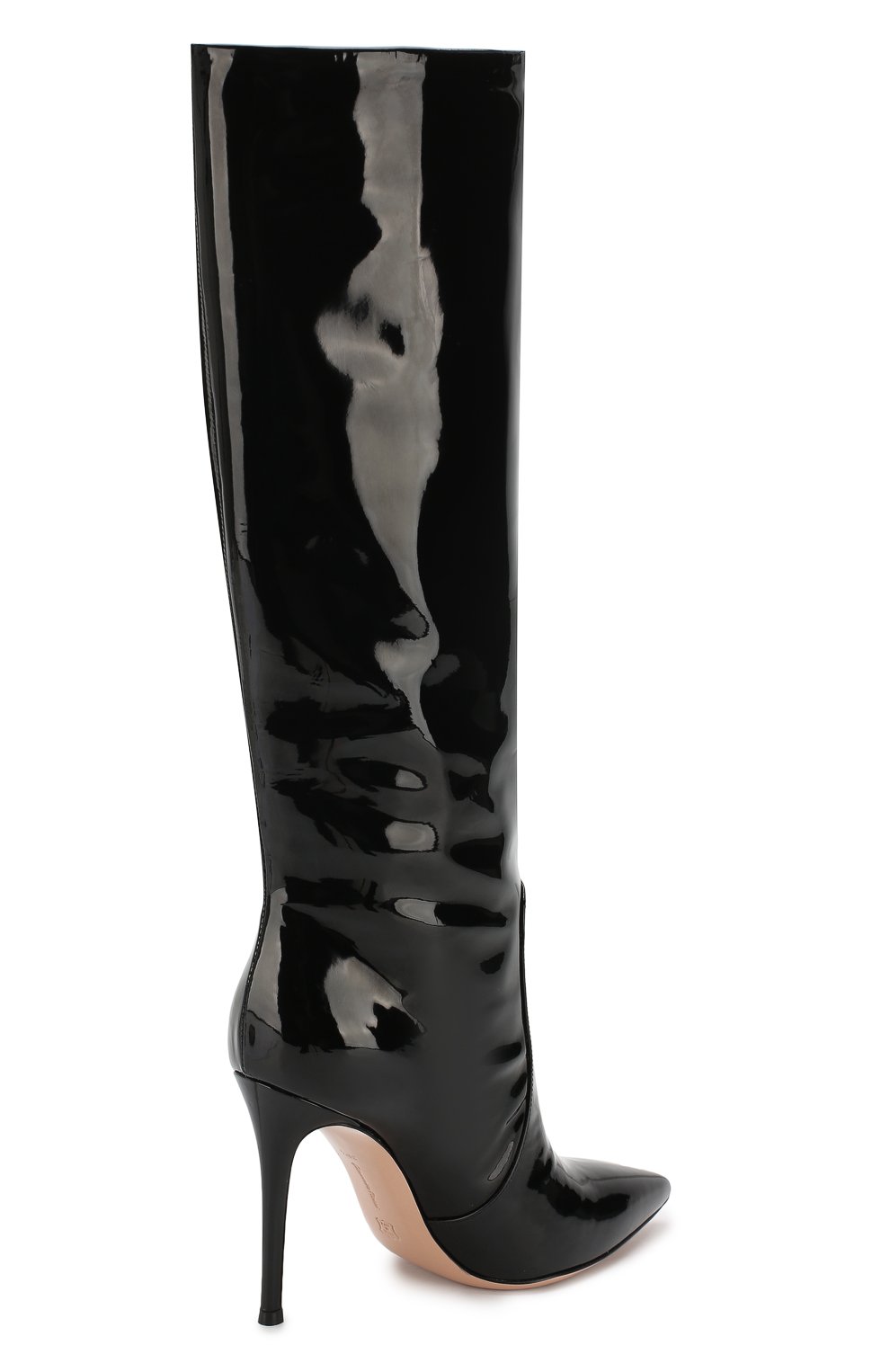 Сапоги heather из лаковой кожи GIANVITO ROSSI черного цвета по цене 156500 руб., арт. G80624.15RIC.VERNER0, фото 4 Сапоги heather из лаковой кожи GIANVITO ROSSI, арт. G80624.15RIC.VERNER0, фото 4