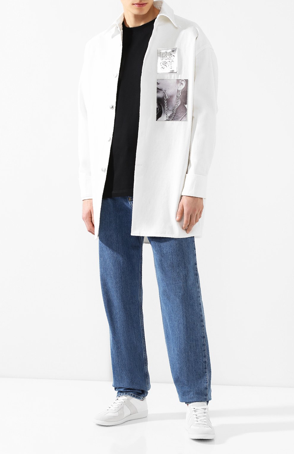 Комбинированные кеды MAISON MARGIELA, арт. S57WS0236/P1897, фото 2