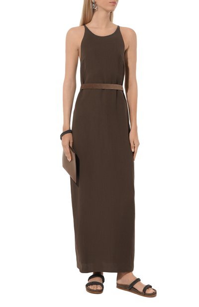 Женские замшевые шлепанцы BRUNELLO CUCINELLI, арт. MZSFC2627