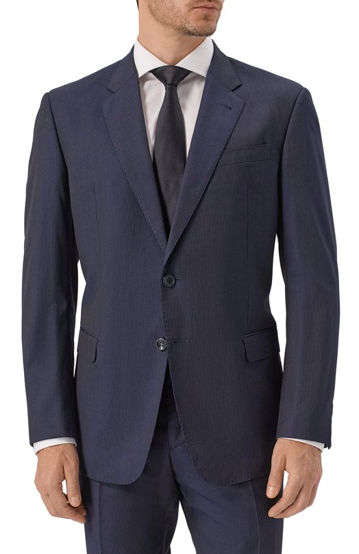 Шерстяной костюм Giorgio Armani 8WGAV001/T02C1 Синий  8WGAV001/T02C1 Фото 2