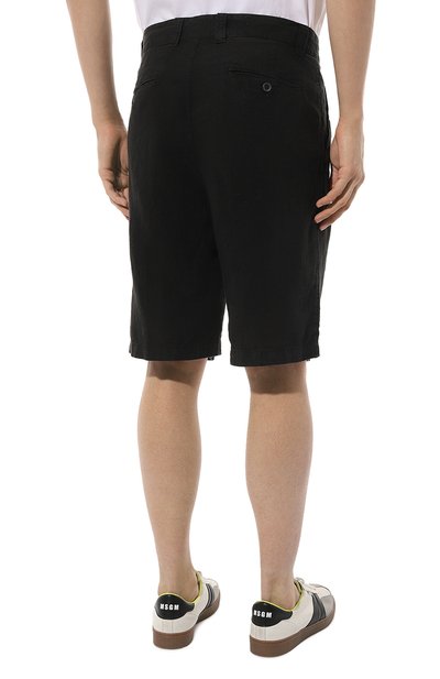 Льняные шорты 120% LINO черного цвета по цене 26350 руб., арт. 31ALIM2137/0000253/000, фото 4 Льняные шорты 120% LINO, арт. 31ALIM2137/0000253/000, фото 4