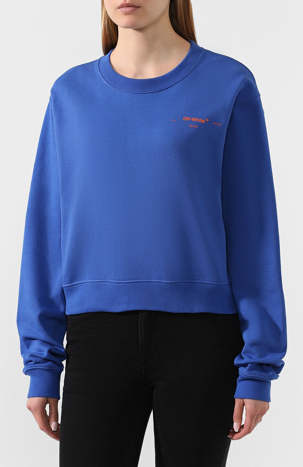 Хлопковый свитшот OFF-WHITE, арт. 0WBA026R200030403020, фото 3