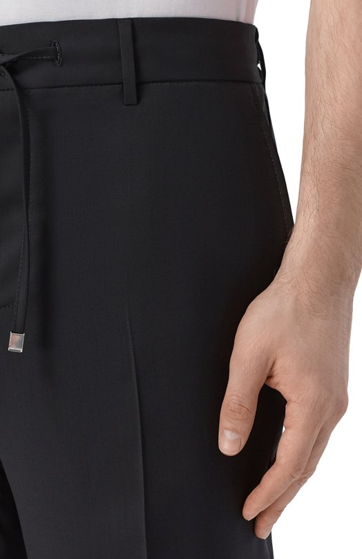 Шерстяные брюки Andrea Campagna SPIAGGIA20/RD1750 Чёрный  SPIAGGIA20/RD1750 Фото 5