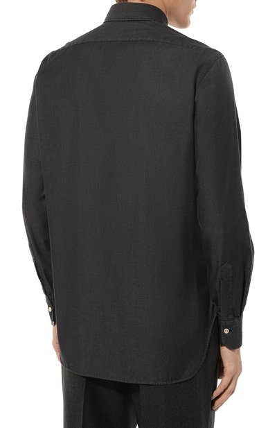 Хлопковая рубашка KITON, арт. UCIH0904301, фото 4