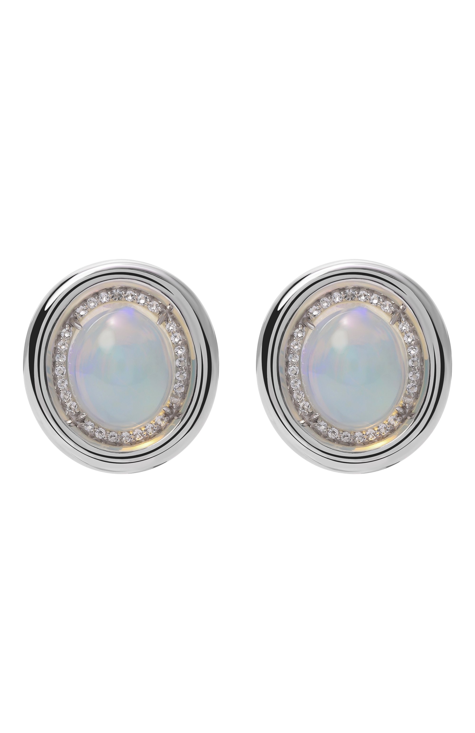 Серьги с опалами и топазами MOONKA, арт. OPL-925SL-EA00-OPL, фото 1