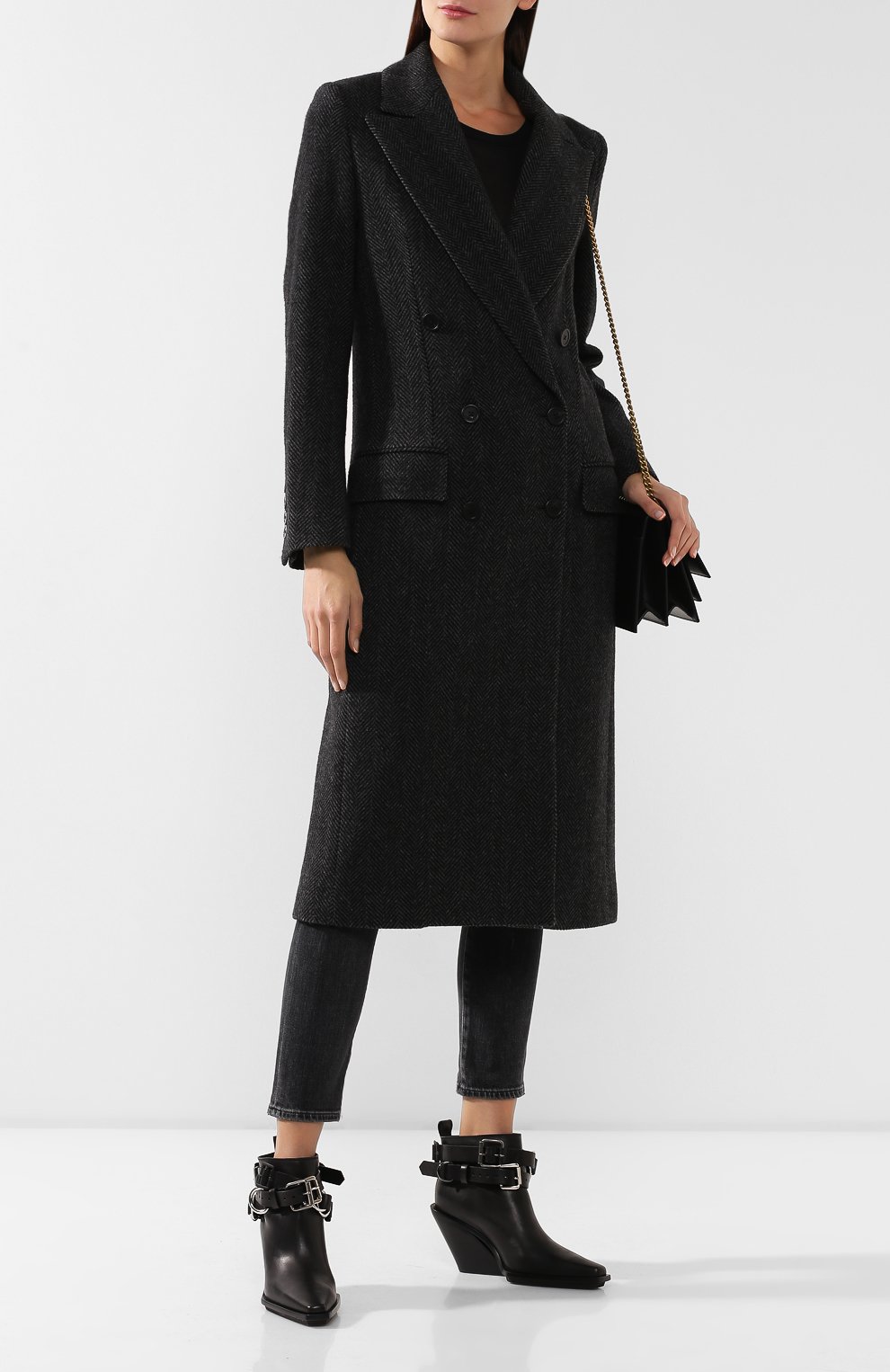 Шерстяное пальто ANN DEMEULEMEESTER черного цвета по цене 103000 руб., арт. 1902-1102-P-197-099, фото 2 Шерстяное пальто ANN DEMEULEMEESTER, арт. 1902-1102-P-197-099, фото 2