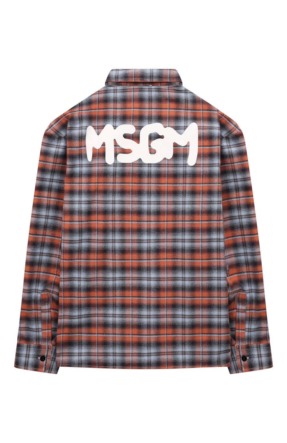 Хлопковая рубашка MSGM KIDS, арт. F4MSJBSI089, фото 2