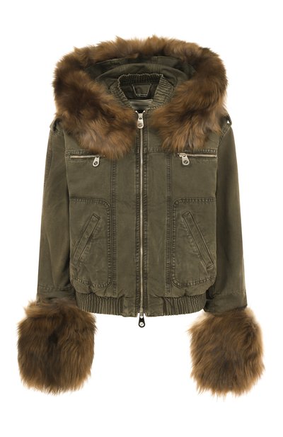 Женская бомбер с отделкой из овчины BLUMARINE, арт. 2J203W_SET