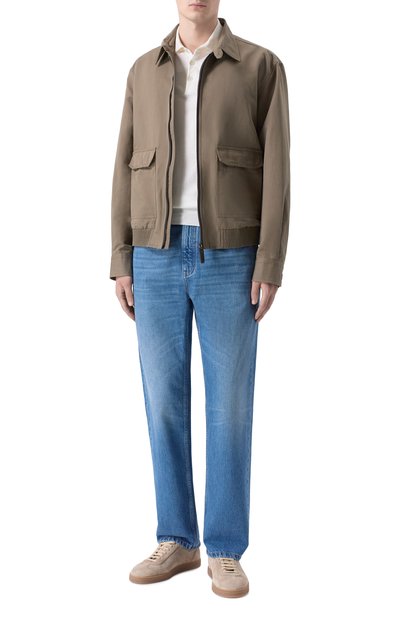 Бомбер изо льна и хлопка BRIONI, арт. SLWF0L/PA106, фото 2