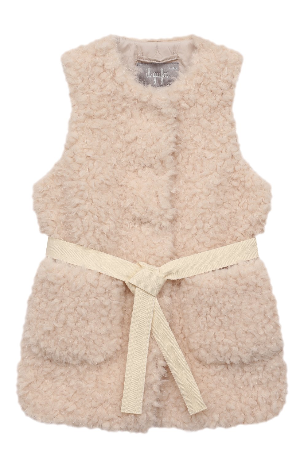 Жилет IL GUFO бежевого цвета по цене 21750 руб., арт. A21GT035PE016/2A-4A, фото 1 Жилет IL GUFO, арт. A21GT035PE016/2A-4A, фото 1