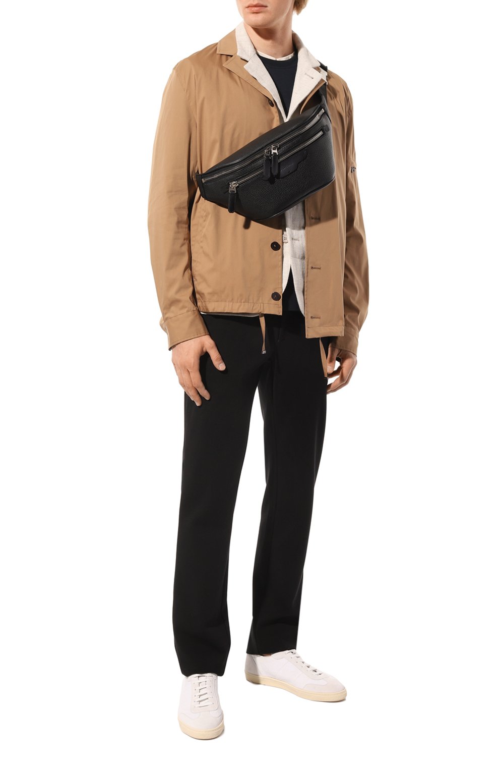 Кожаная поясная сумка SANTONI, арт. UIBBA2365EN-A2IBZ29, фото 7