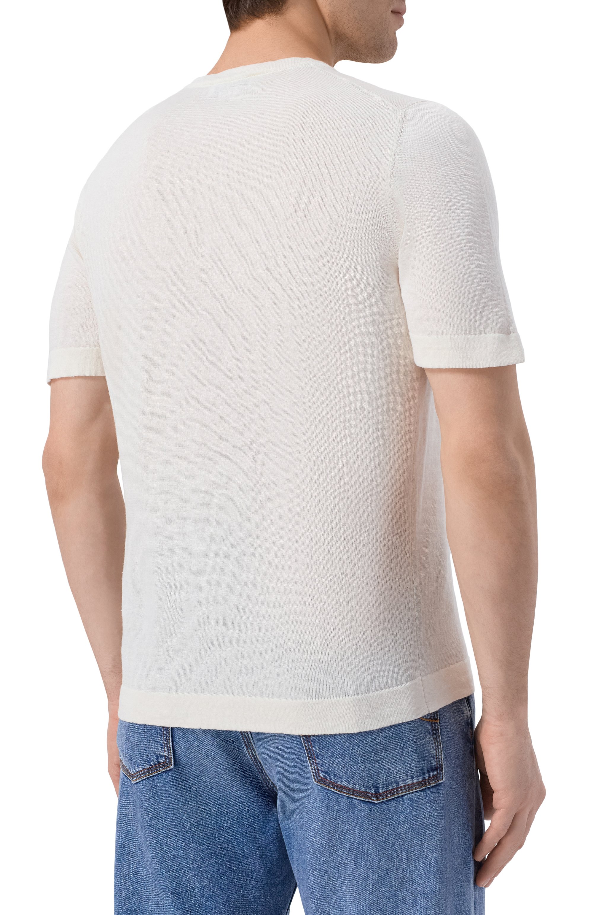 Джемпер изо льна и хлопка GRAN SASSO, арт. 57140/18637, фото 4