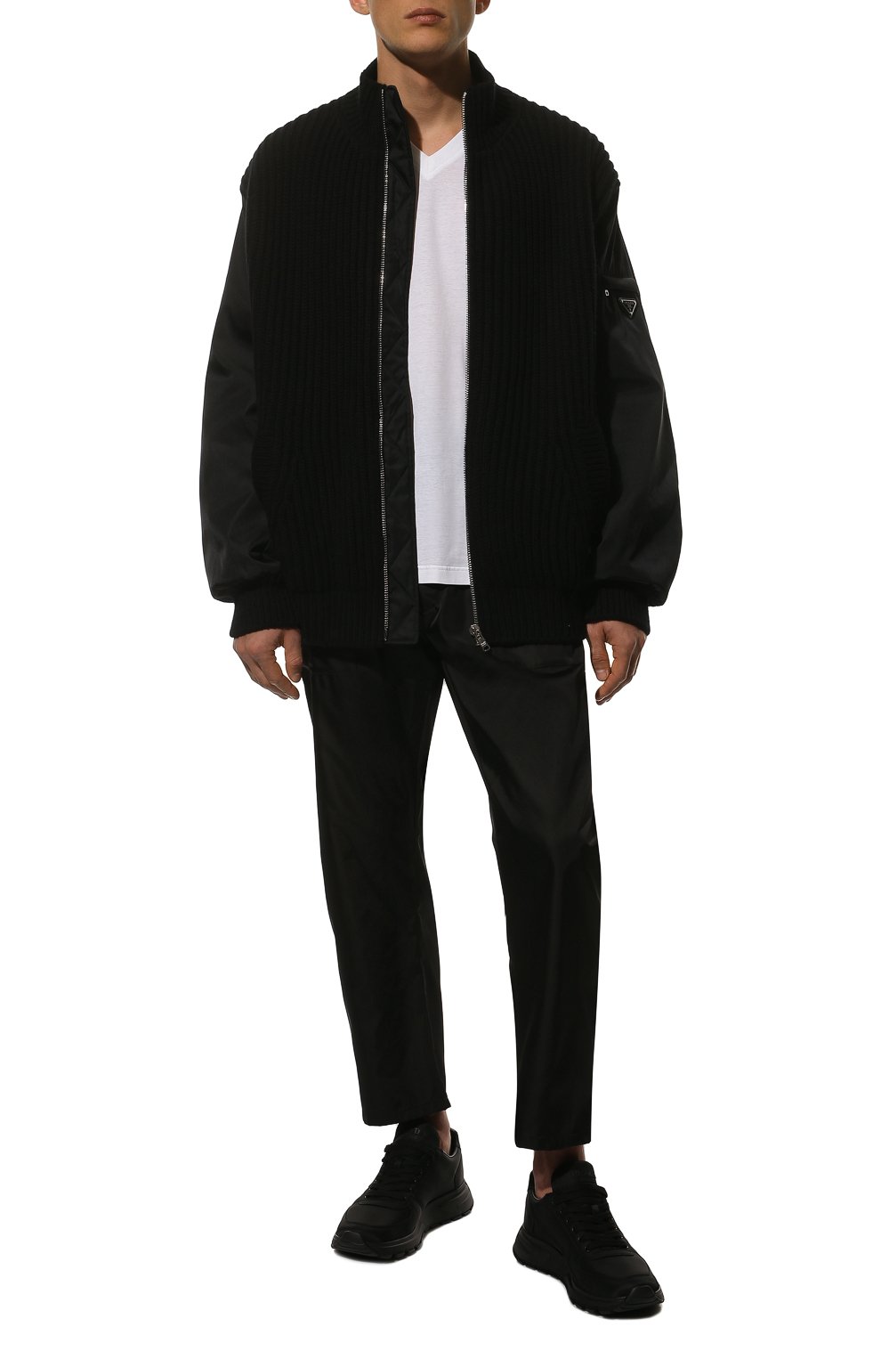 Кашемировый кардиган PRADA, арт. UMG128-10F6-F0002-212, фото 2