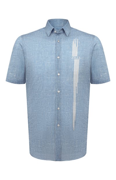 Мужская хлопковая рубашка ZILLI, арт. MFZ-84030-G13710/0001