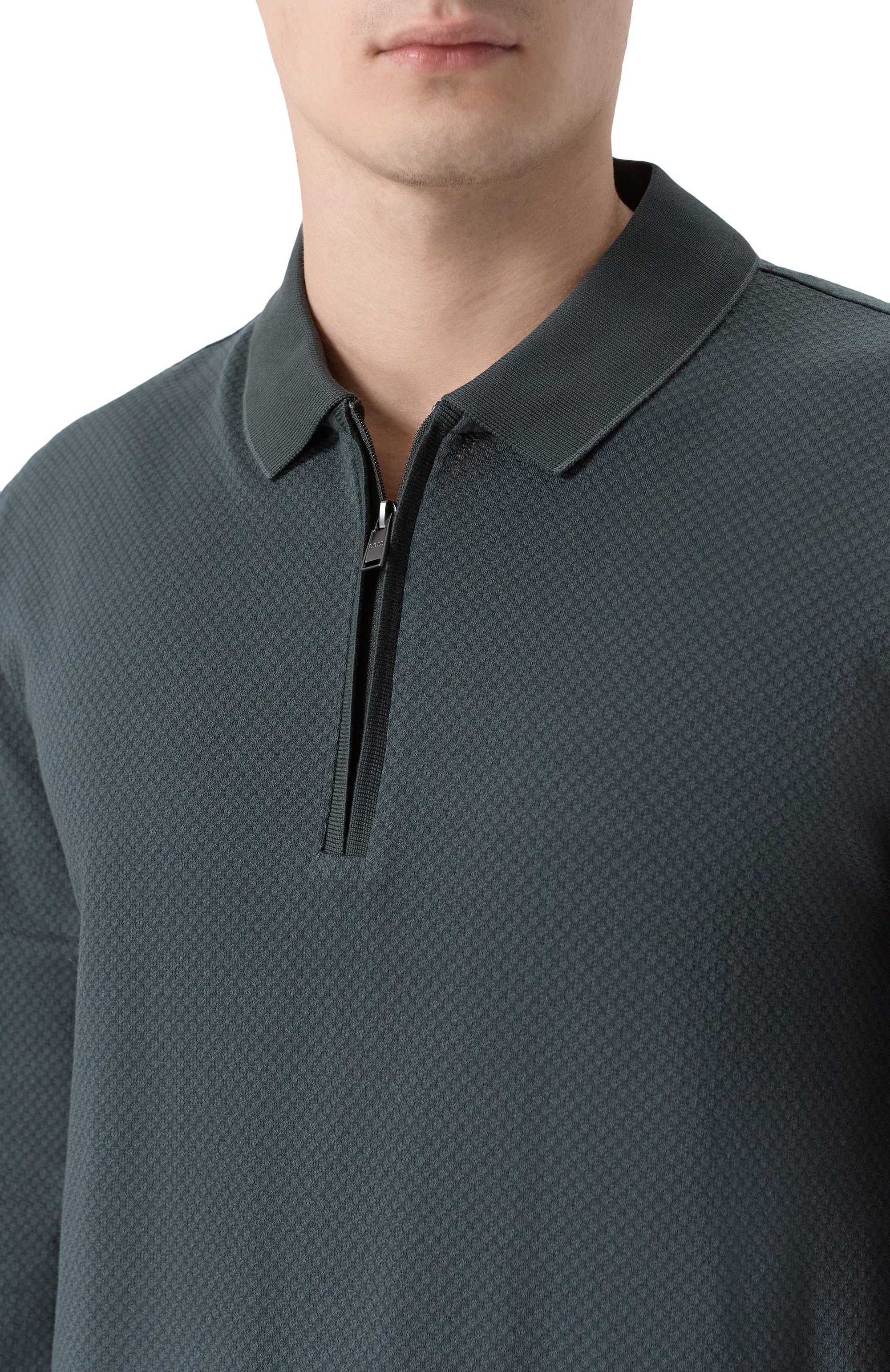 Хлопковое поло BOSS, арт. 50549583, фото 5