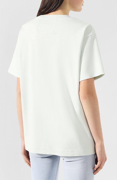 Хлопковая футболка MARC JACOBS (THE) светло-зеленого цвета по цене 11050 руб., арт. M4007843, фото 4 Хлопковая футболка MARC JACOBS (THE), арт. M4007843, фото 4