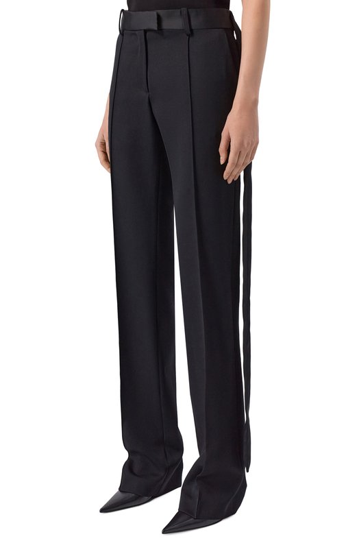 Шерстяные брюки The Attico 260WCP00285/WWW065AA Чёрный  260WCP00285/WWW065AA Фото 3