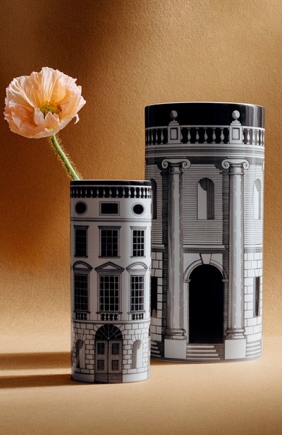 Ваза casa con colonne FORNASETTI черно-белого цвета по цене 69950 руб., арт. P66X005, фото 3 Ваза casa con colonne FORNASETTI, арт. P66X005, фото 3