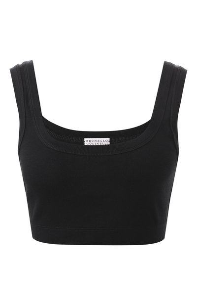 Женский хлопковый топ BRUNELLO CUCINELLI, арт. M0TC8FX299