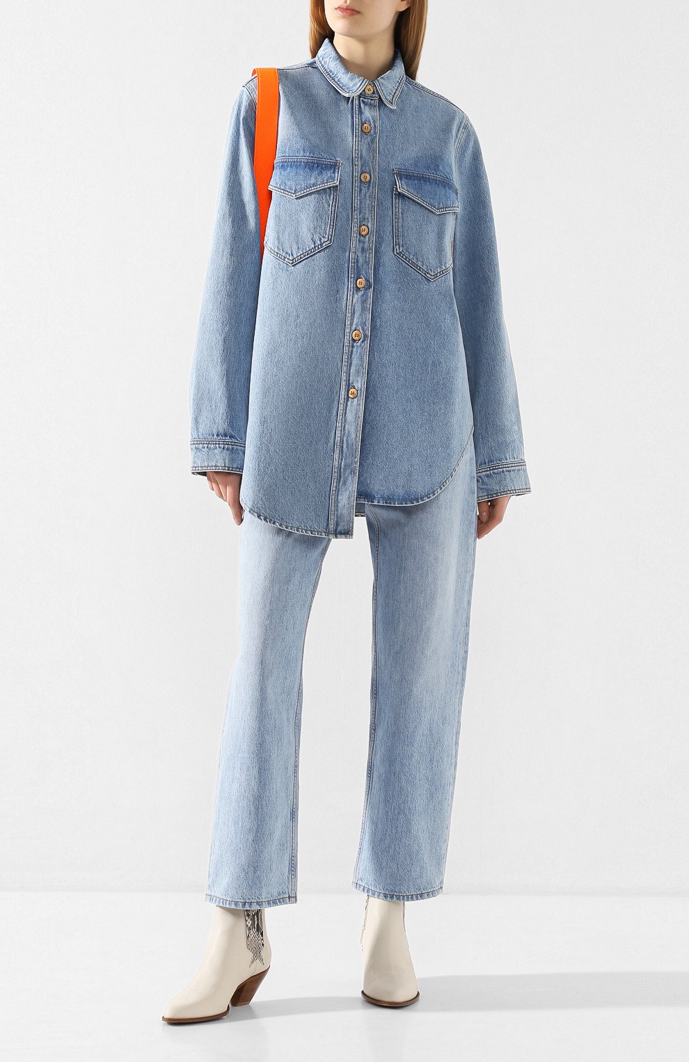 Джинсовая рубашка NANUSHKA, арт. S0LI_BLUE WASH_RIGID DENIM, фото 2
