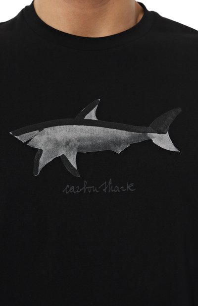 Хлопковая футболка PAUL&SHARK черного цвета по цене 22200 руб., арт. 25411071/XXL, фото 5 Хлопковая футболка PAUL&SHARK, арт. 25411071/XXL, фото 5