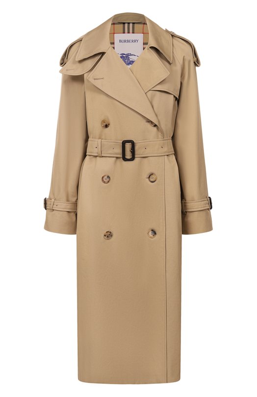 Хлопковый тренч Burberry 8119066 Бежевый 8119066