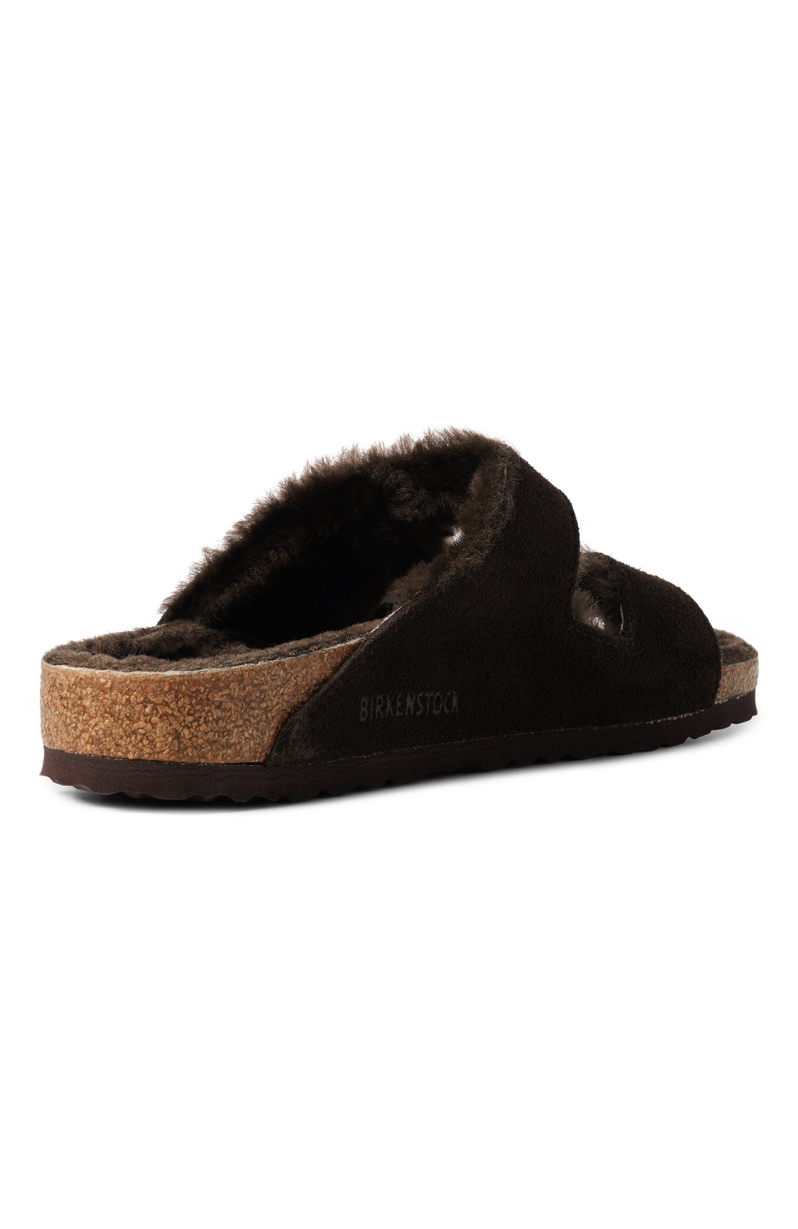 Замшевые шлепанцы arizona shearling BIRKENSTOCK, арт. 1020528, фото 5