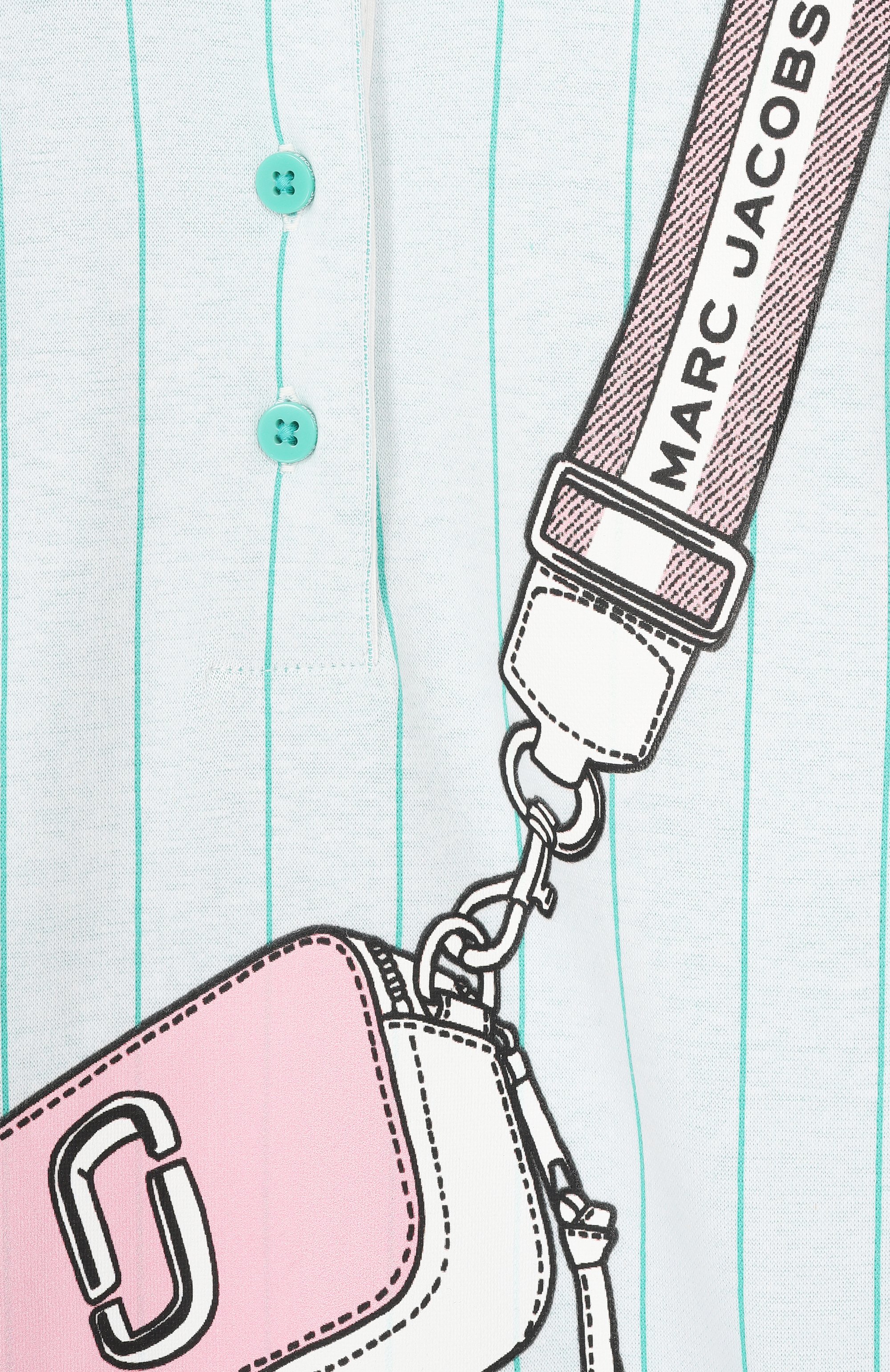 Хлопковое платье MARC JACOBS (THE) светло-зеленого цвета по цене 19050 руб., арт. W60716, фото 3 Хлопковое платье MARC JACOBS (THE), арт. W60716, фото 3