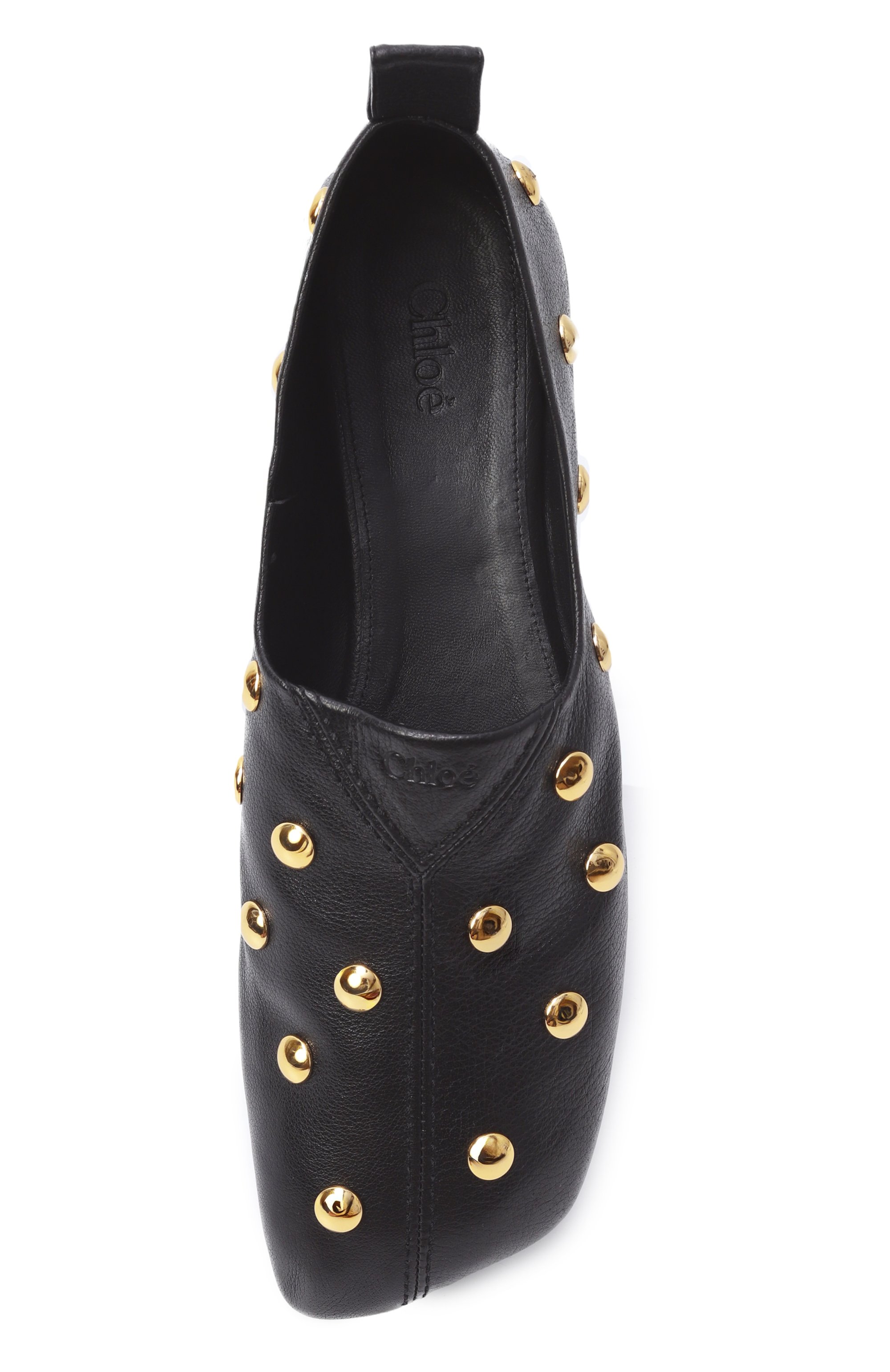 Кожаные балетки rita CHLOÉ черного цвета по цене 115500 руб., арт. CH26S16TUR, фото 6 Кожаные балетки rita CHLOÉ, арт. CH26S16TUR, фото 6