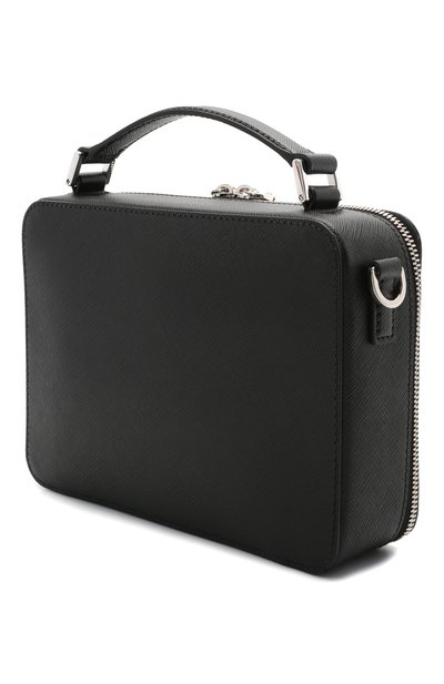 Кожаная сумка brique PRADA черного цвета по цене 215000 руб., арт. 2VH069-9Z2-F0002-YMI, фото 3 Кожаная сумка brique PRADA, арт. 2VH069-9Z2-F0002-YMI, фото 3