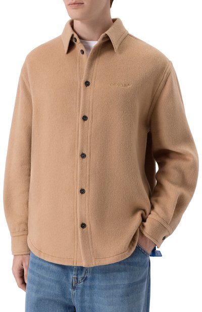 Кашемировая куртка-рубашка OFF-WHITE, арт. 0MES01CF25FAB001, фото 3