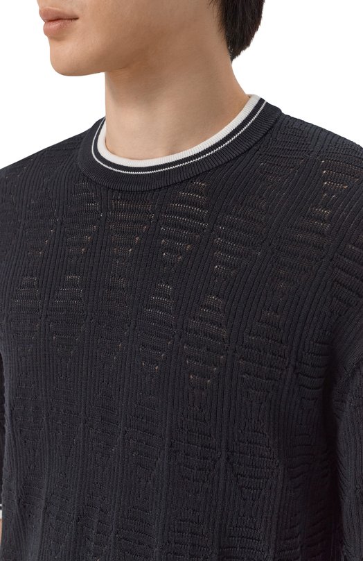 Хлопковый джемпер Laneus S6LAMAKE011 Чёрный  S6LAMAKE011 Фото 5
