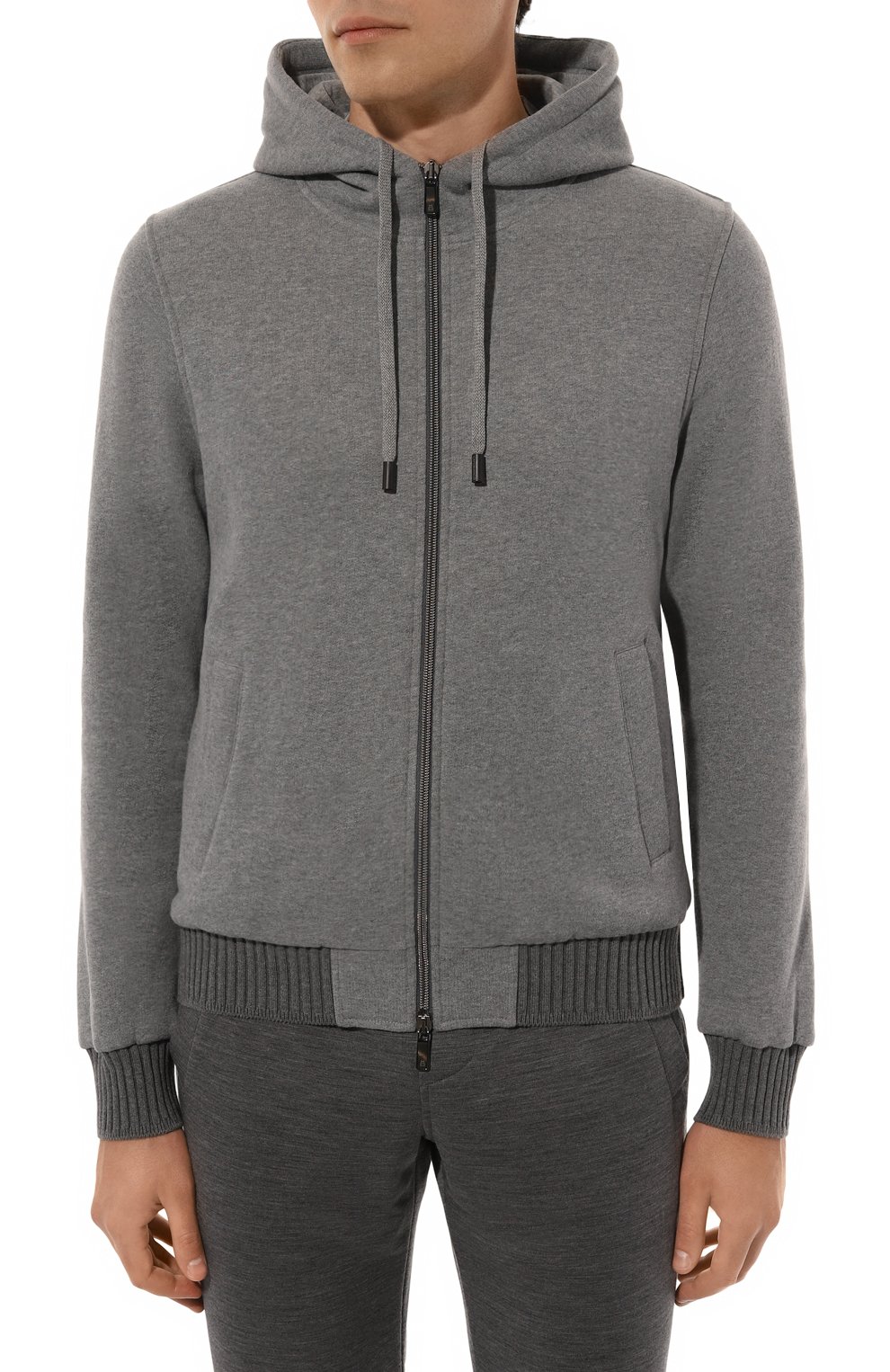 Толстовка из хлопка и кашемира CAPOBIANCO, арт. 17M404.FW00., фото 3