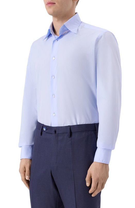 Хлопковая сорочка Zilli CLAB03M010004851U Голубой  CLAB03M010004851U Фото 3