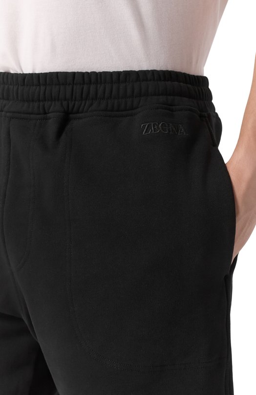 Хлопковые шорты Zegna N6N10/194 Чёрный  N6N10/194 Фото 5