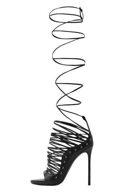 Кожаные босоножки riri DSQUARED2 черного цвета по цене 88250 руб., арт. HSW0266, фото 5 Кожаные босоножки riri DSQUARED2, арт. HSW0266, фото 5