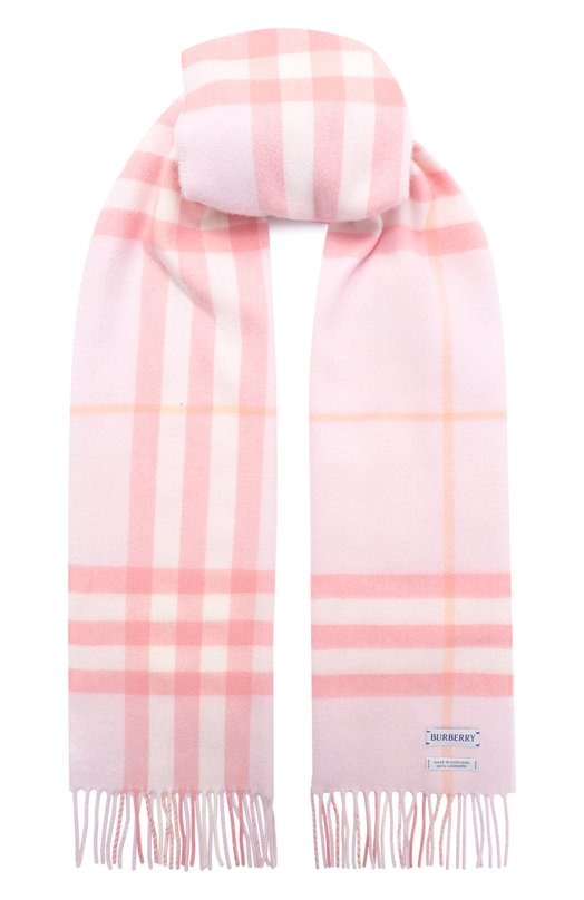 Кашемировый шарф Burberry 8112635 Розовый 8112635