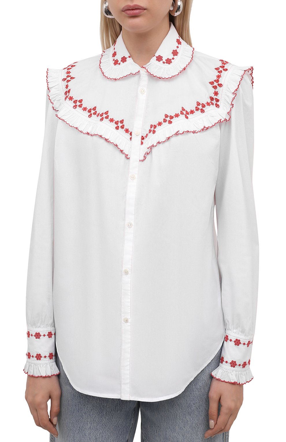 Хлопковая рубашка POLO RALPH LAUREN белого цвета по цене 18900 руб., арт. 211843061, фото 2 Хлопковая рубашка POLO RALPH LAUREN, арт. 211843061, фото 2