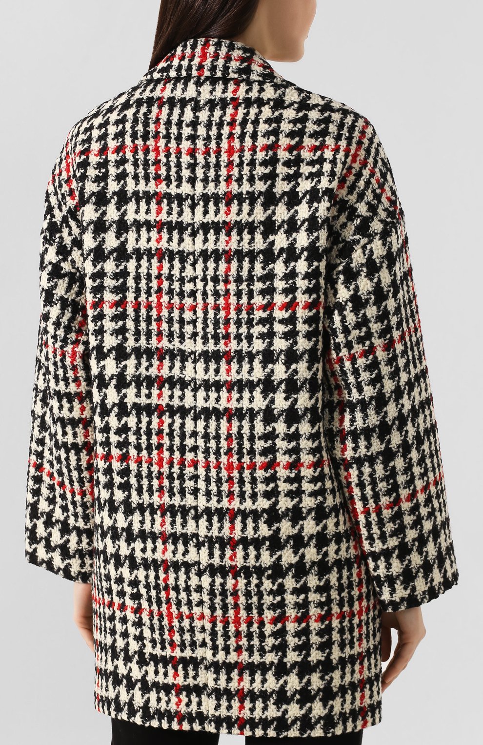 Шерстяное пальто REDVALENTINO разноцветного цвета по цене 51700 руб., арт. SR3CAA82/499, фото 4 Шерстяное пальто REDVALENTINO, арт. SR3CAA82/499, фото 4