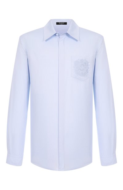 Мужская хлопковая рубашка BALMAIN, арт. FH1HS480/CG19