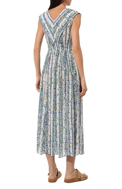 Платье из вискозы POUPETTE ST BARTH синего цвета по цене 46400 руб., арт. W4XS24LBWFB, фото 4 Платье из вискозы POUPETTE ST BARTH, арт. W4XS24LBWFB, фото 4